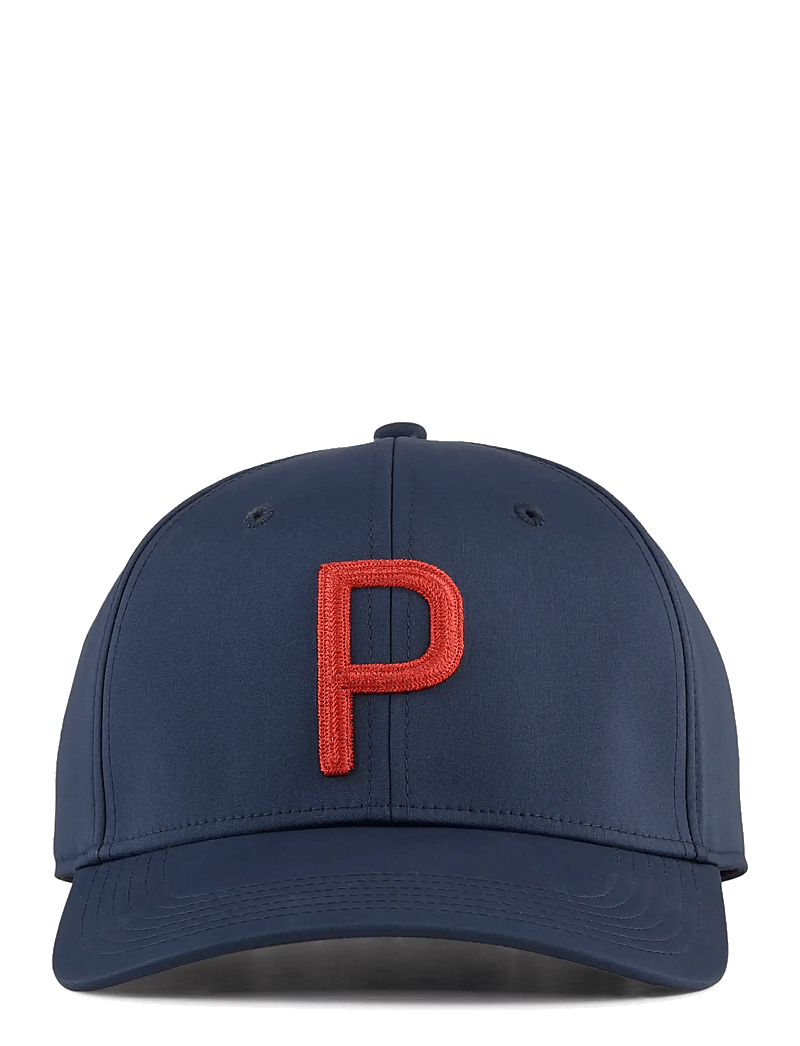 PUMA Golf - Heritage P Tech Cap - caps - deep navy-candy apple - 2