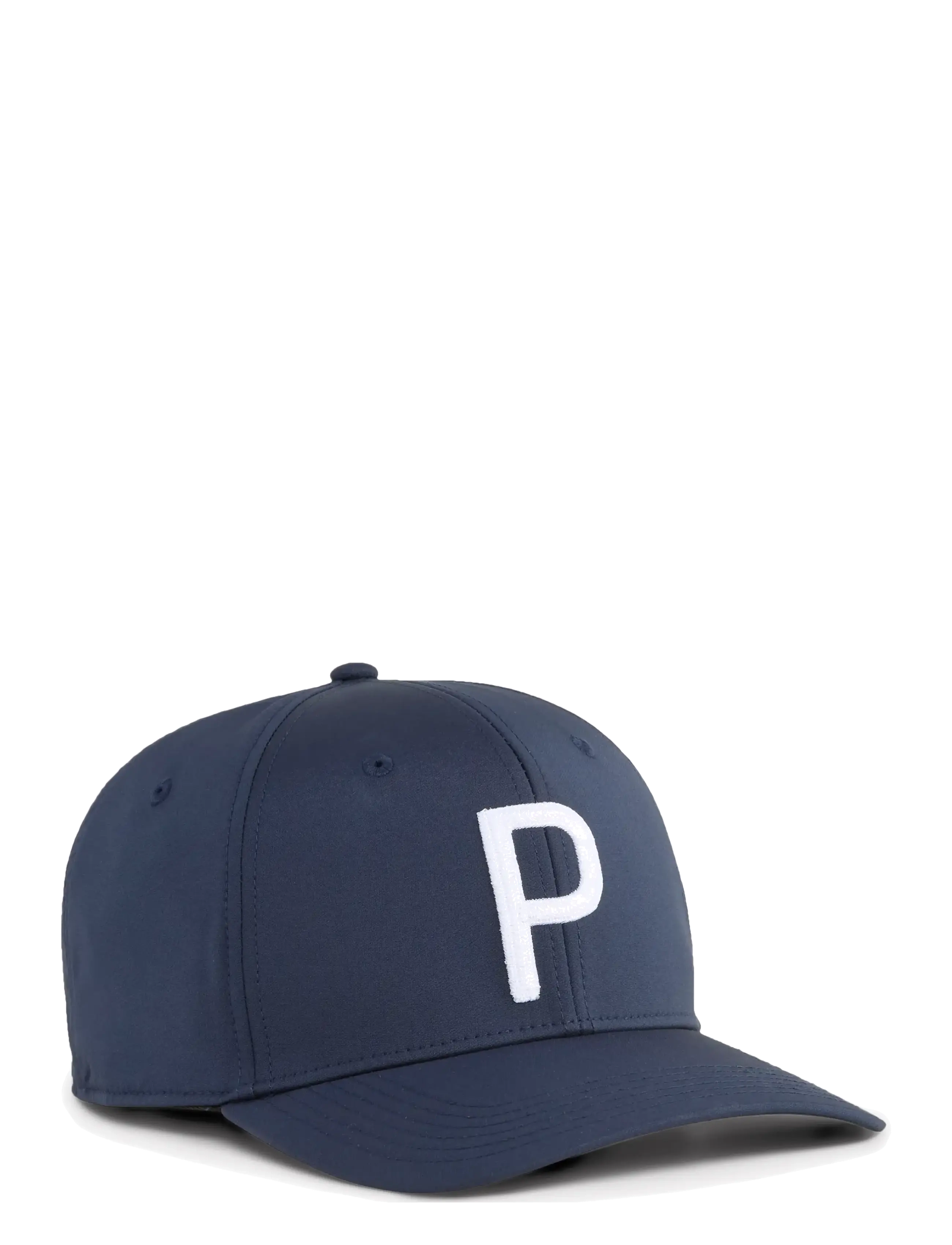 PUMA Golf Heritage P Tech Cap - PUMA Golf - DEEP NAVY-WHITE GLOW / navy