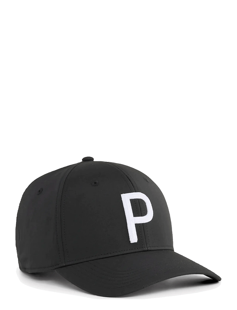 PUMA Golf - Heritage P Tech Cap - nokamütsid - puma black-white glow - 0