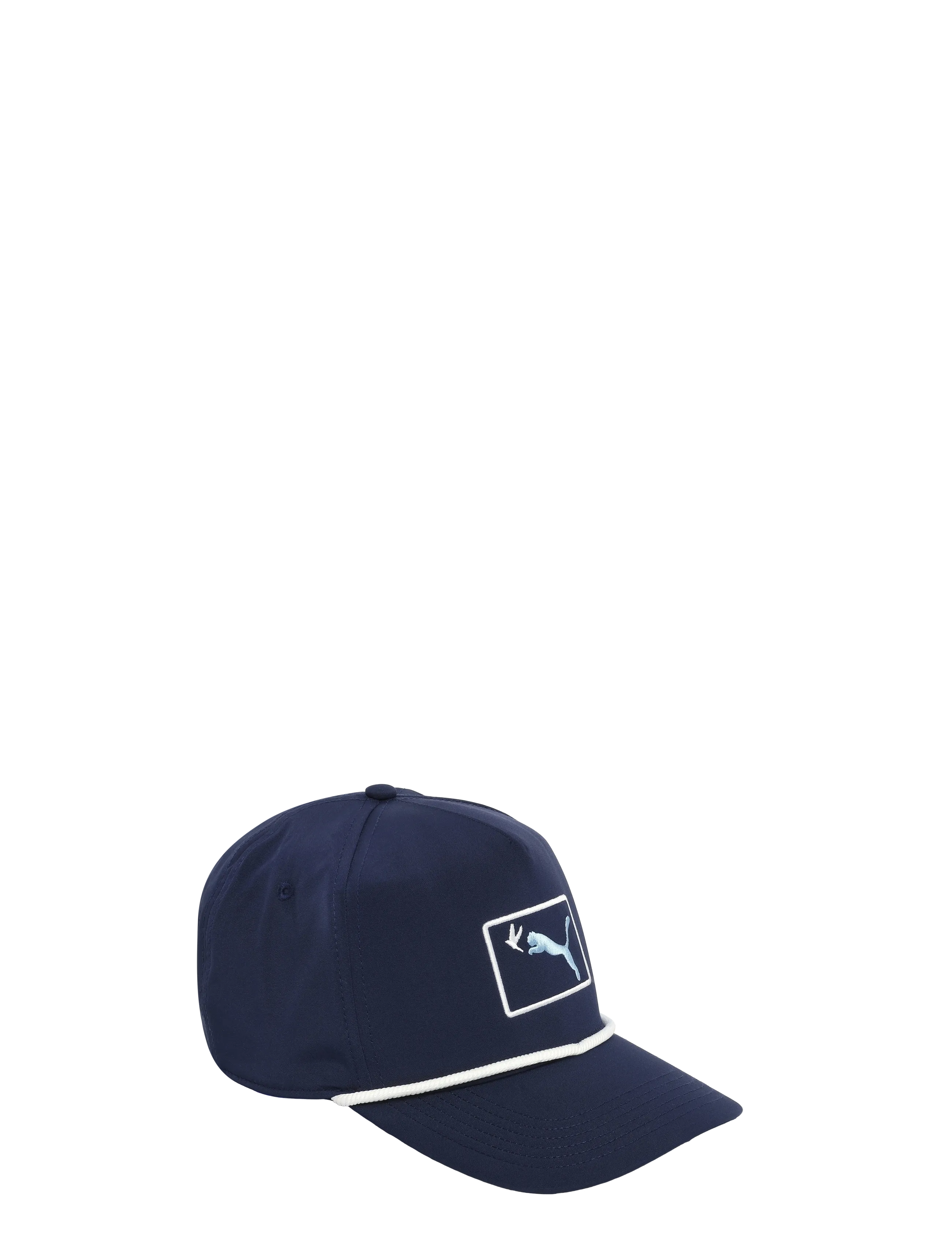 PUMA Golf Chasing Birdies Rope Cap - PUMA - DEEP NAVY-SPRING BLUE-WARM WHITE / navy