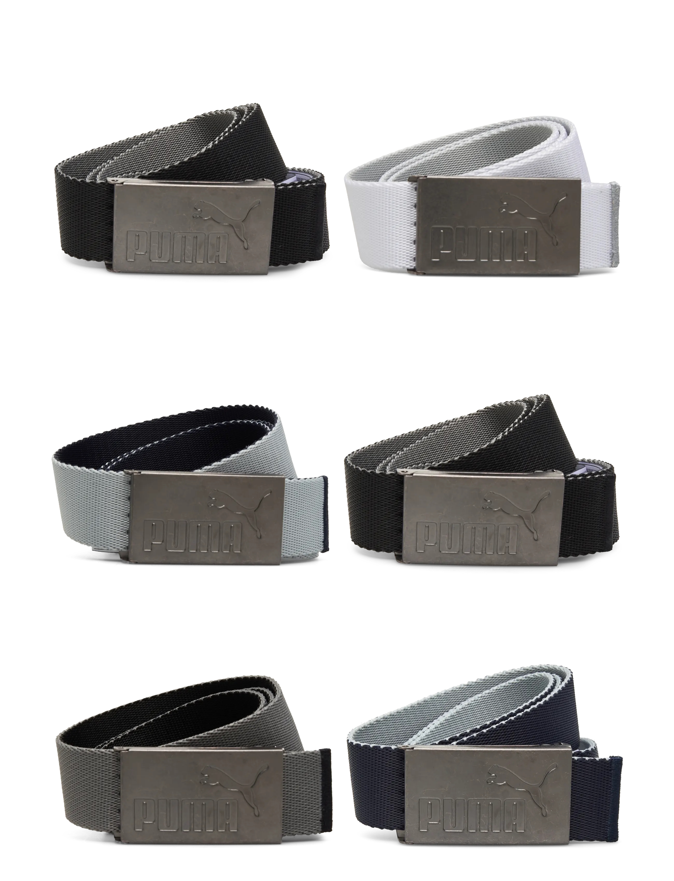 PUMA Golf Web Belt - PUMA Golf - PUMA BLACK-BRIGHT WHITE / grey