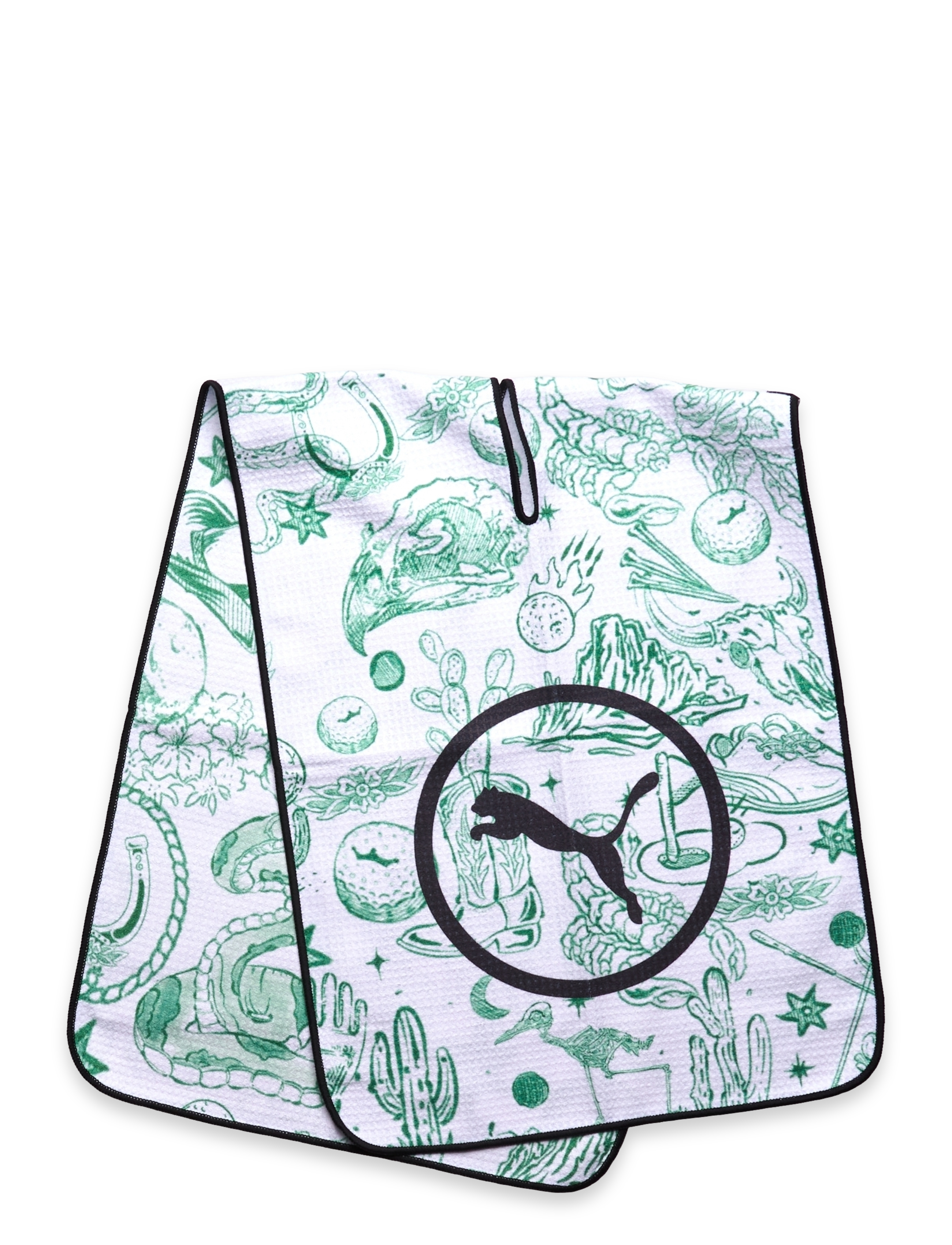 PUMA Golf - PUMA Desert Towel - white glow-archive green - 1