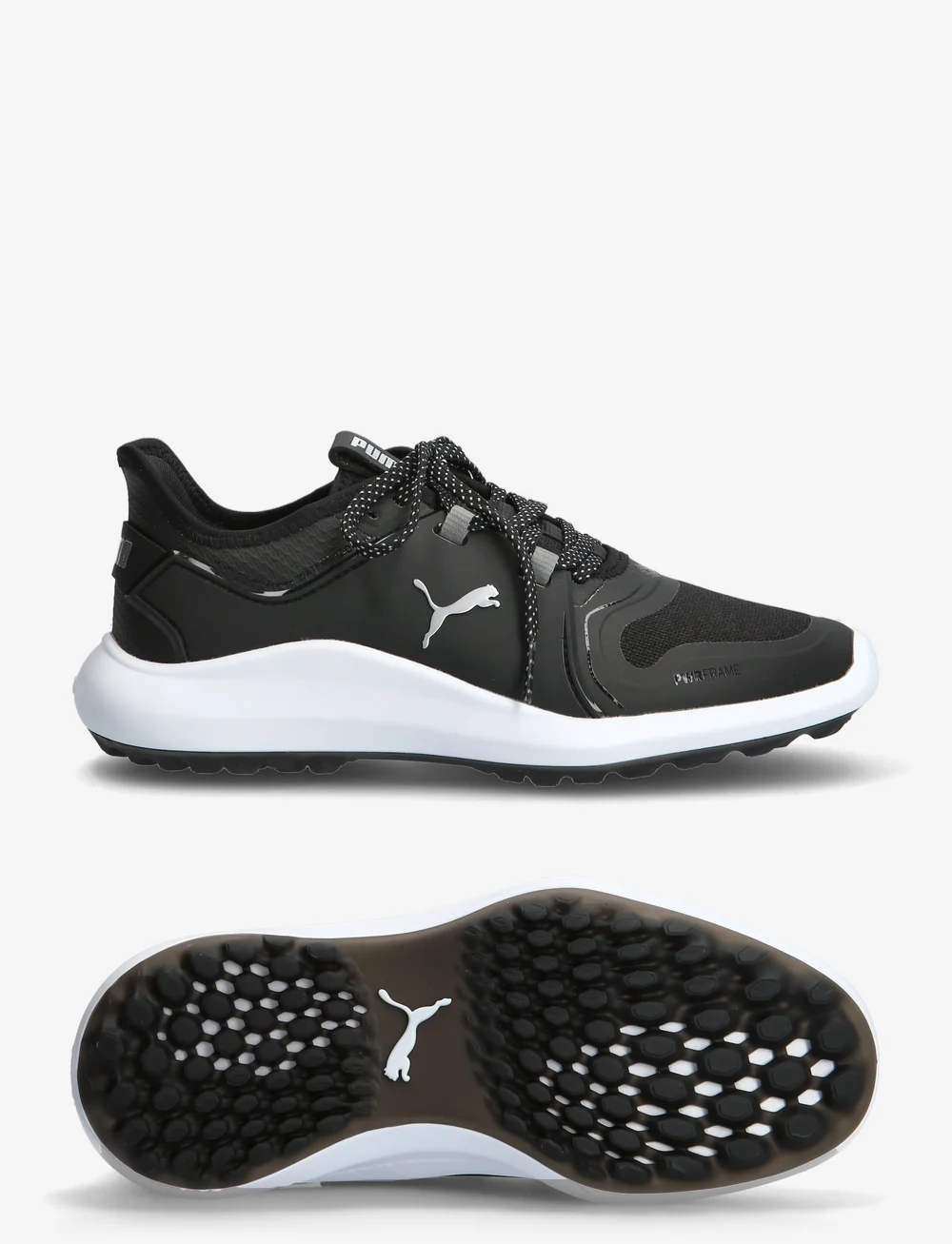 Black puma golf shoes sales