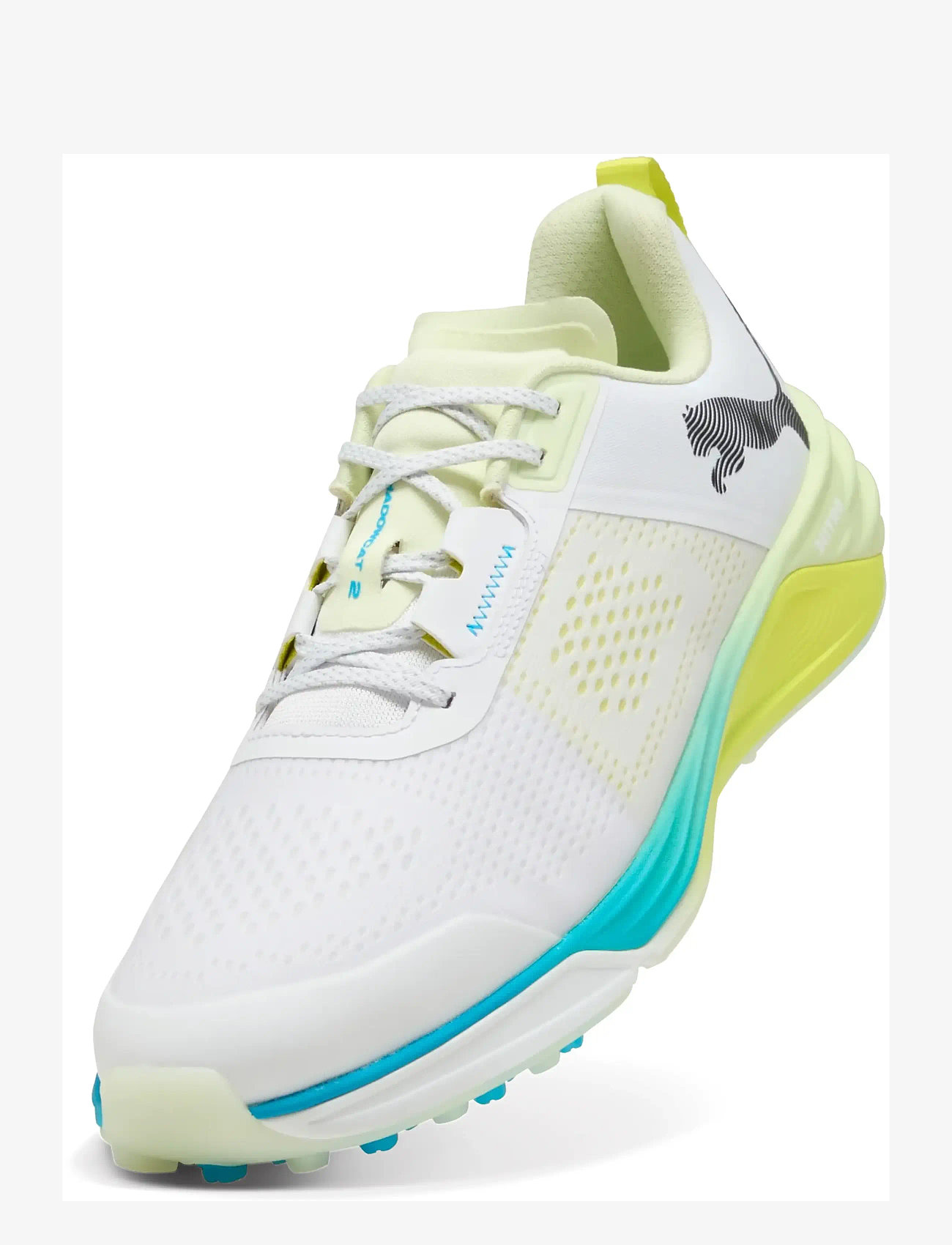 PUMA Golf - Shadowcat NITRO 2.0 - golfijalatsid - puma white-puma black-apple spritz - 0