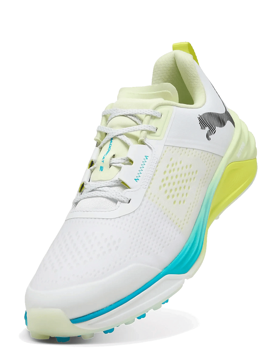 PUMA Golf - Shadowcat NITRO 2.0 - golfijalatsid - puma white-puma black-apple spritz - 0