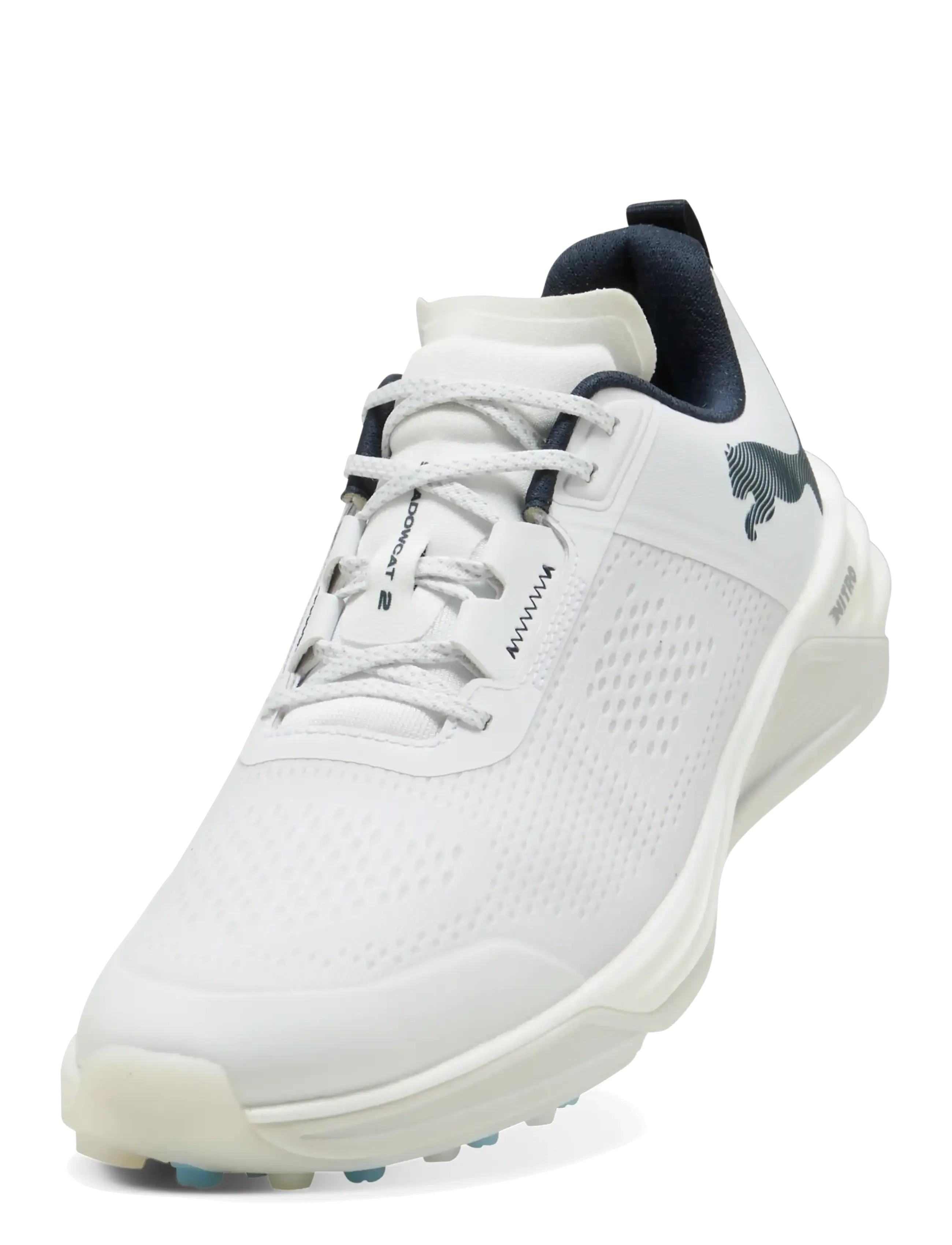 PUMA Golf Shadowcat Nitro 2.0, 42.5, Sport Schuhe, Weiß - Männerswear