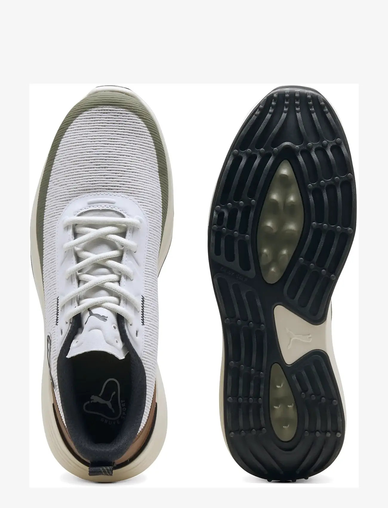 PUMA Golf - Gruve Sport - golfschoenen - puma white-fudge-dark sage - 1