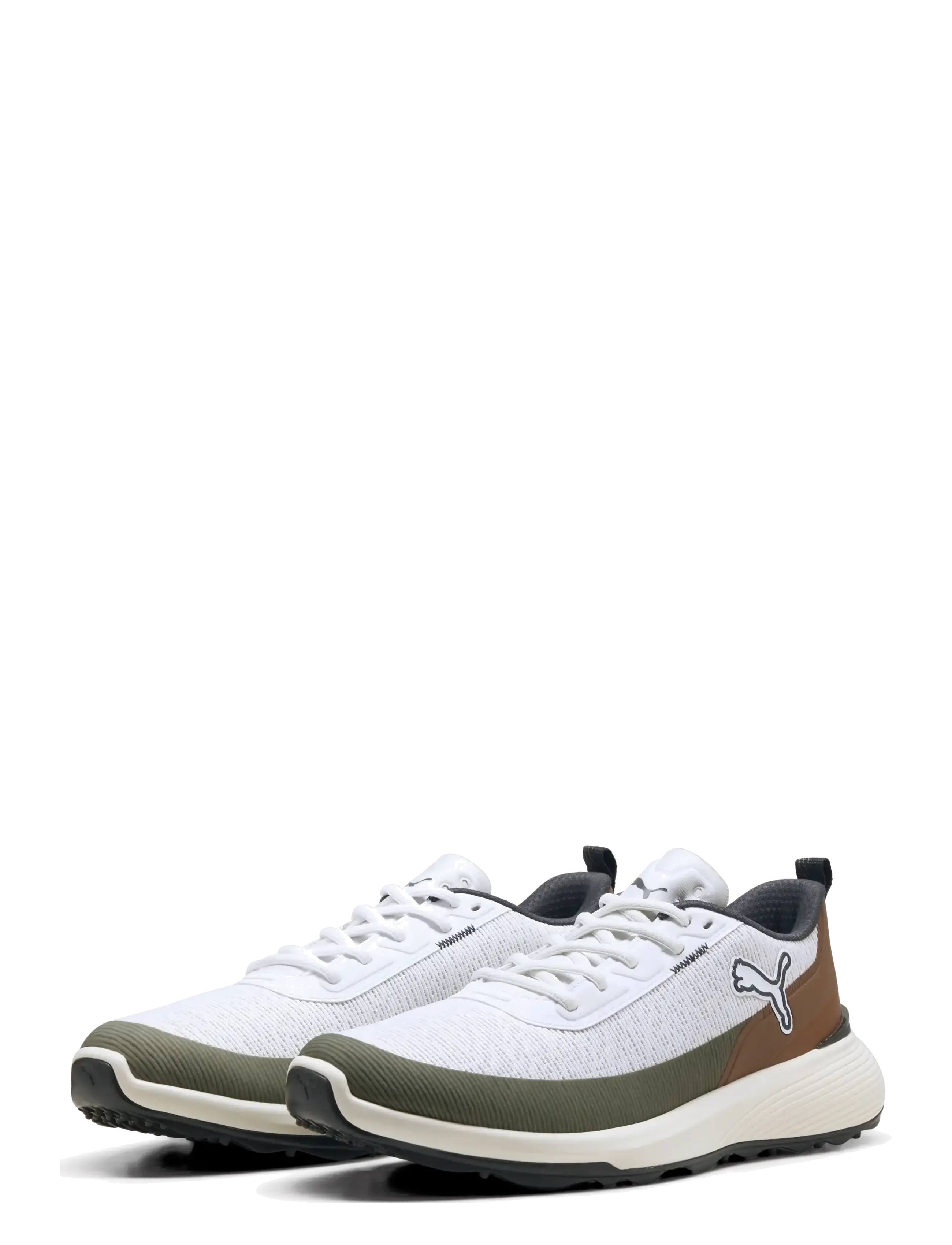 PUMA Golf - Gruve Sport - golf shoes - puma white-fudge-dark sage - 4
