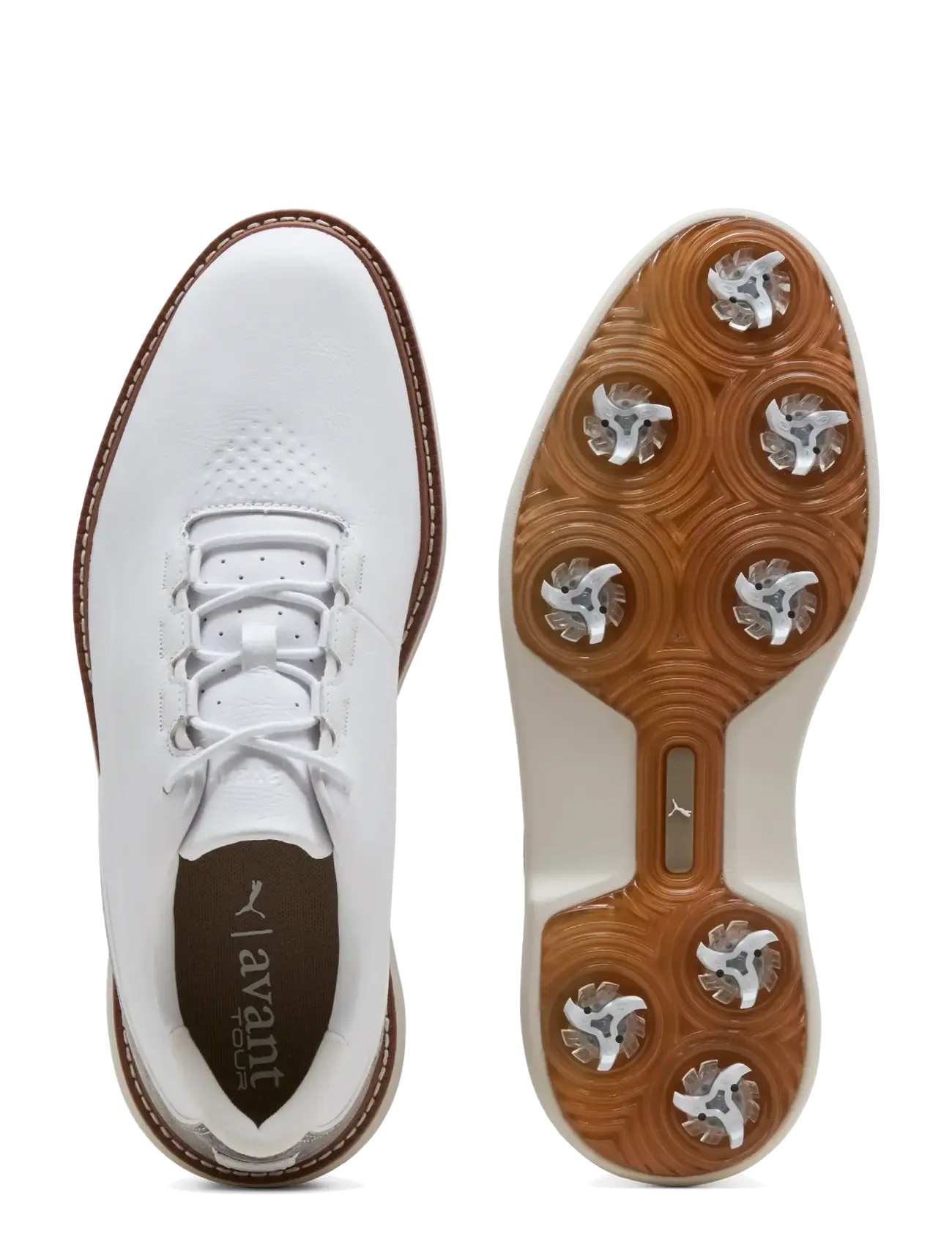 PUMA Golf - PUMA Avant Tour - golfschuhe - puma white-brown mushroom - 1