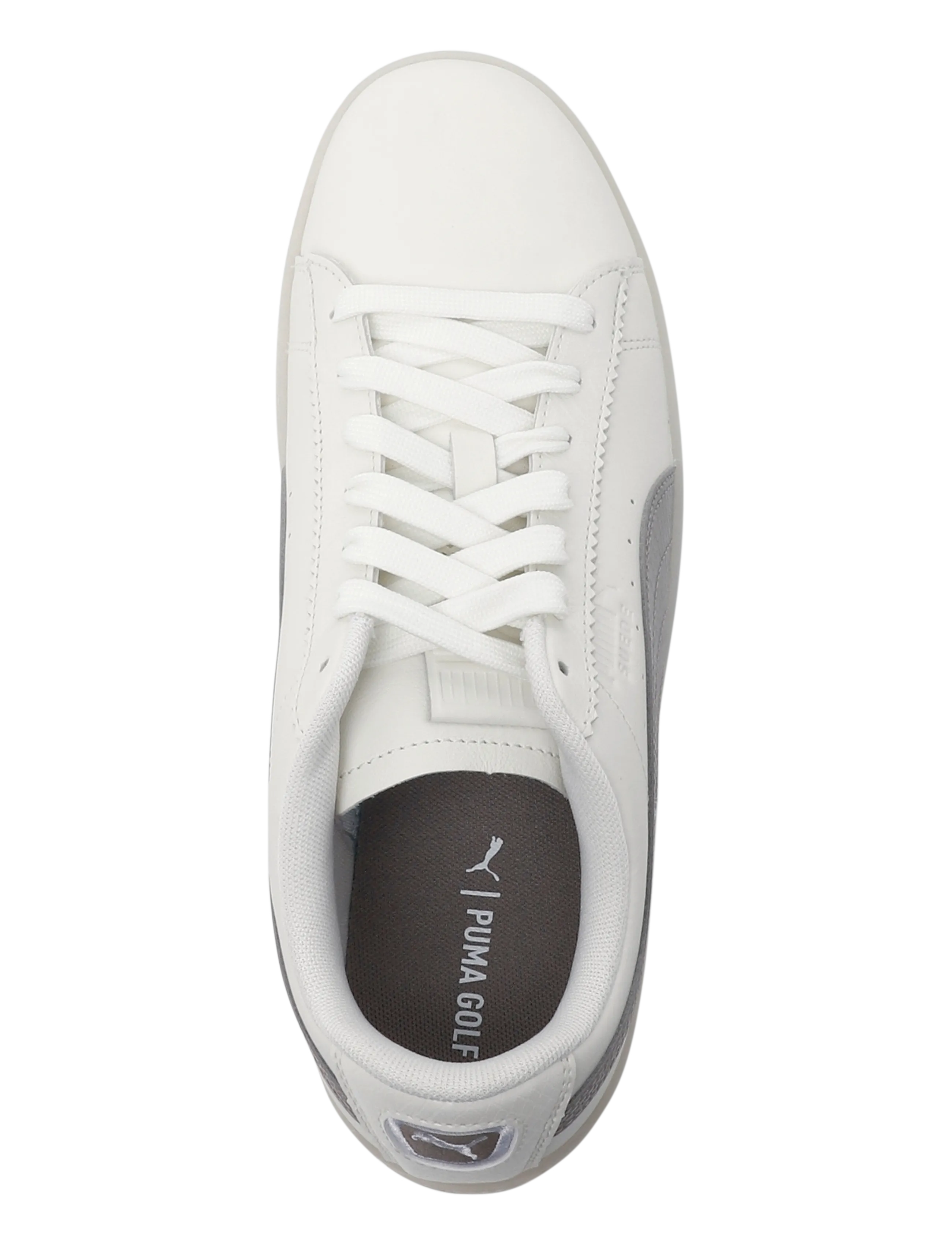 PUMA Golf - Puma Suede G - golf shoes - warm white-mouse gray - 3