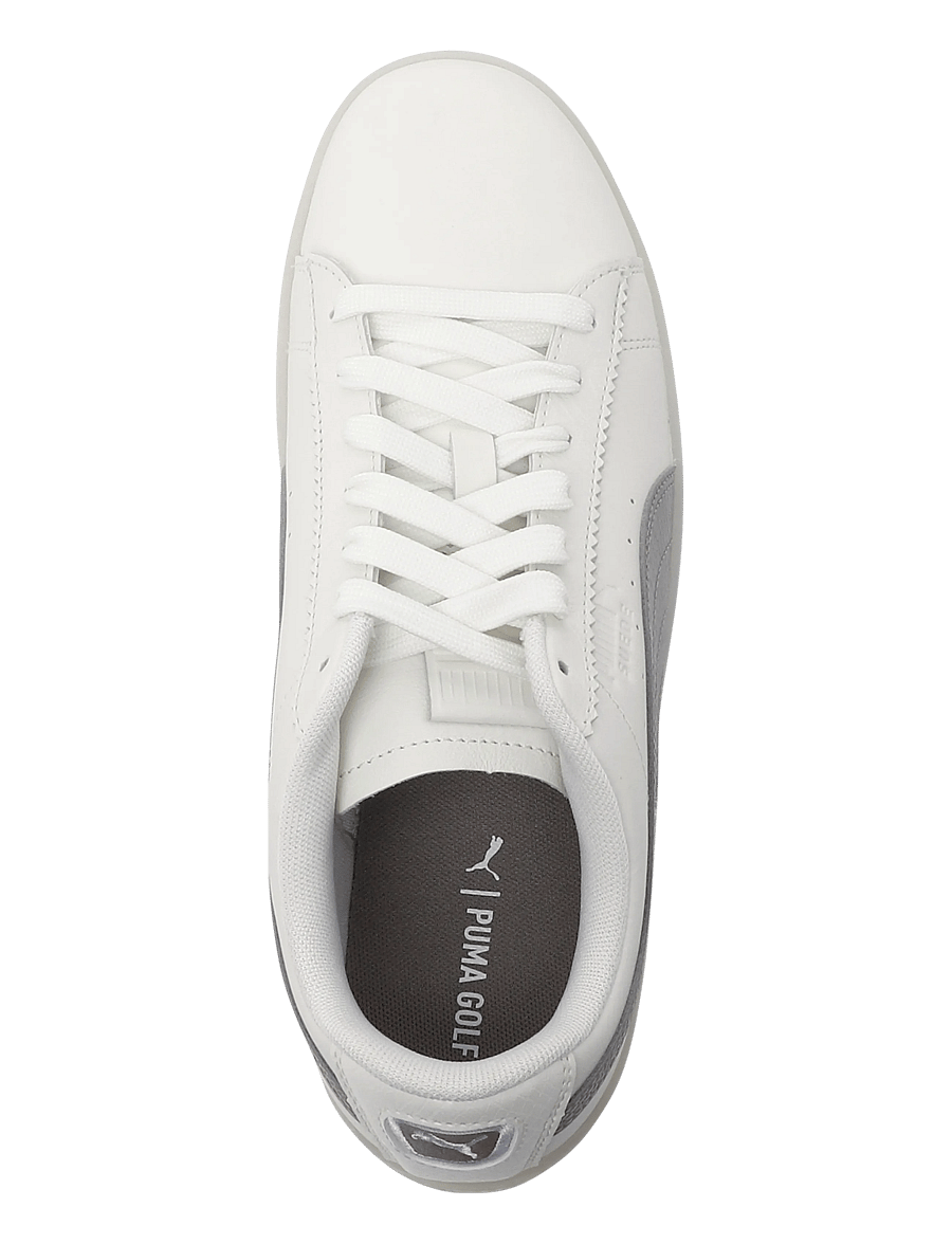 PUMA Golf - Puma Suede G - niedriger schnitt - warm white-mouse gray - 3