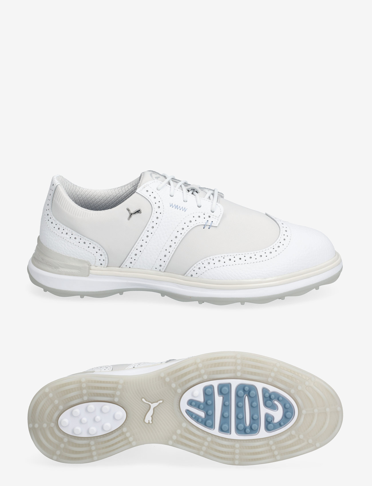 PUMA Golf - PUMA Avant Wingtip - golfsko - puma white-feather gray - 0