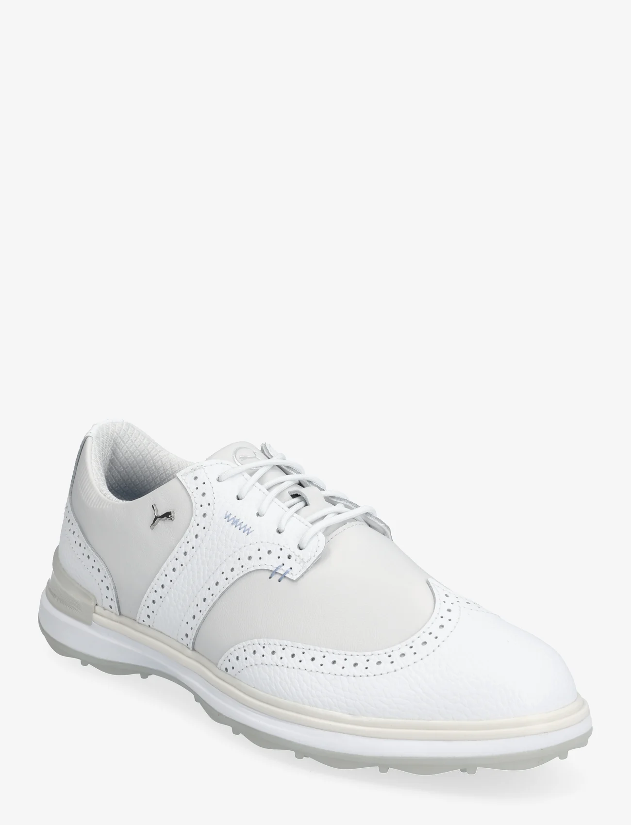 PUMA Golf - PUMA Avant Wingtip - golf shoes - puma white-feather gray - 0