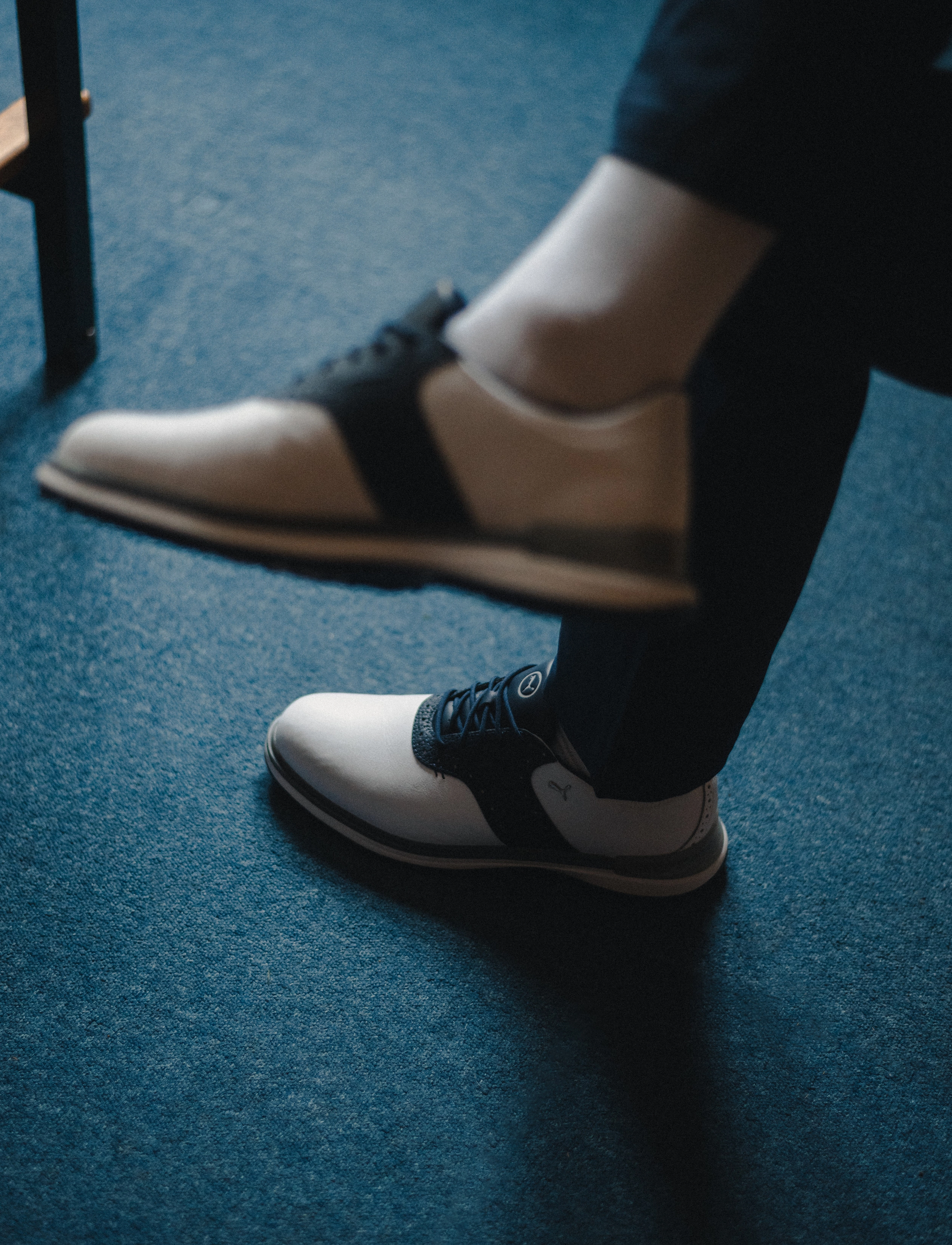 PUMA Golf Puma Avant - Streetstyle - PUMA WHITE-DEEP NAVY-SPEED BLUE / blue