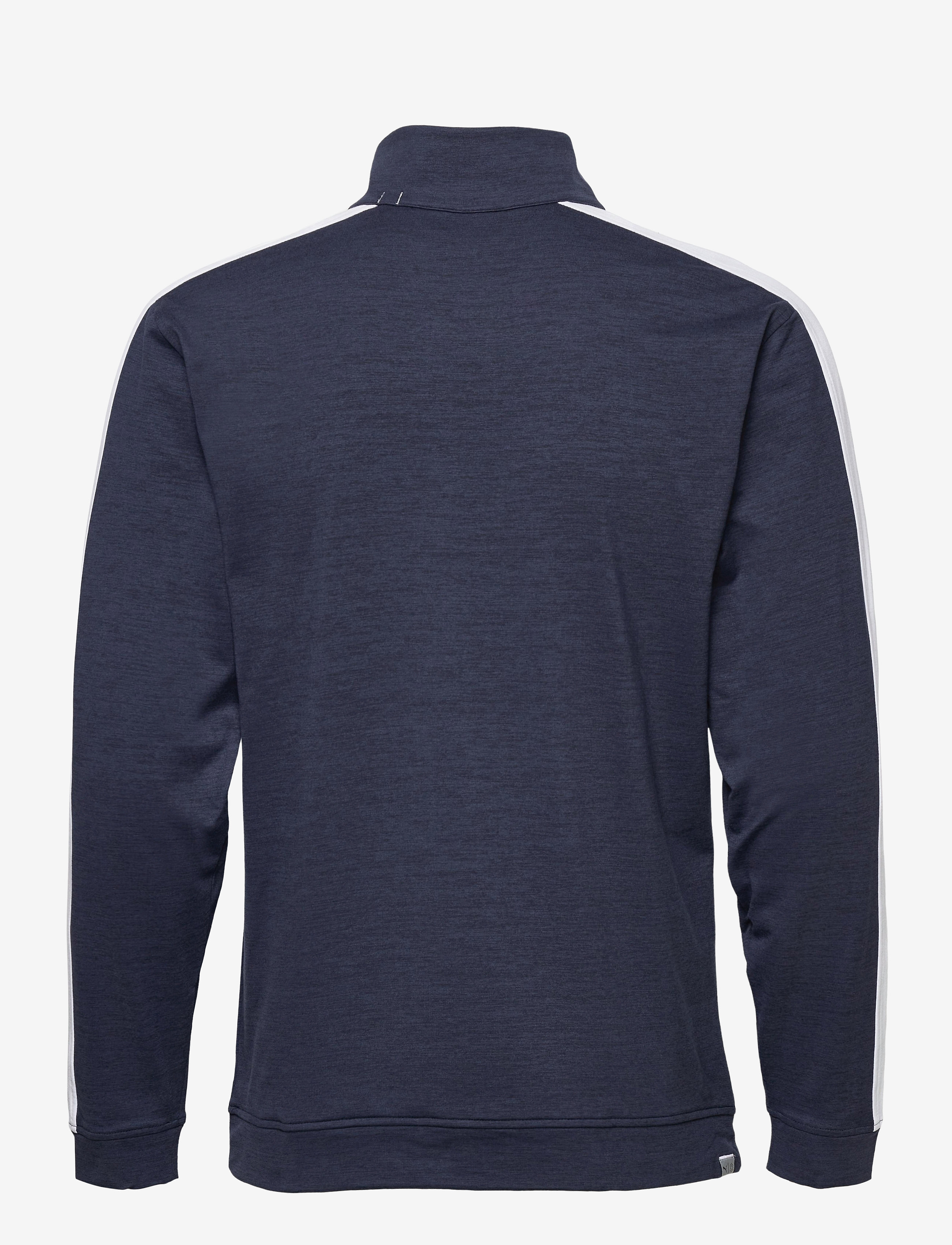 PUMA Golf - Cloudspun T7 1/4 Zip - navy blazer heather-bright white - 1