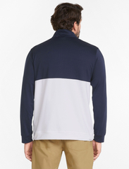 PUMA Golf - Gamer Colorblock 1/4 Zip - sportiska stila džemperi - navy blazer-bright white - 3