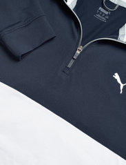PUMA Golf - Gamer Colorblock 1/4 Zip - sportiska stila džemperi - navy blazer-bright white - 6