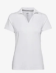 PUMA Golf - W Cloudspun Coast Polo - polo marškinėliai - bright white - 0