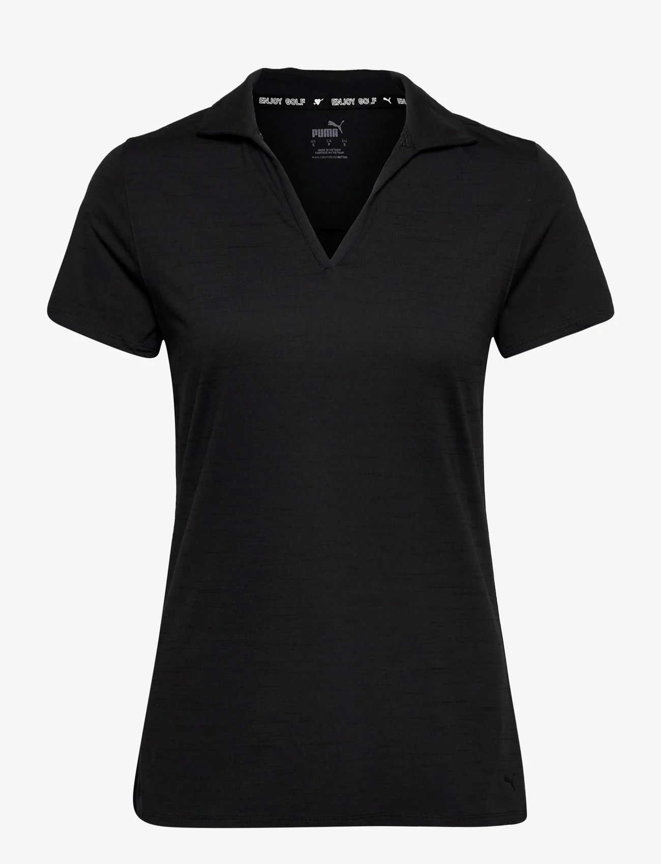 PUMA Golf - W Cloudspun Coast Polo - t-shirts & topper - puma black heather - 0