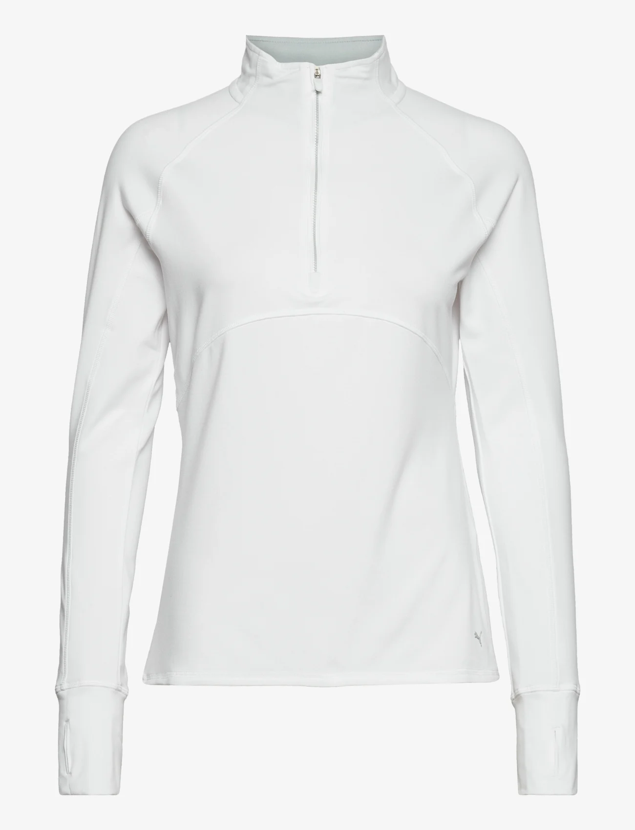 PUMA Golf - W Gamer 1/4 Zip - sportiska stila džemperi - bright white - 0