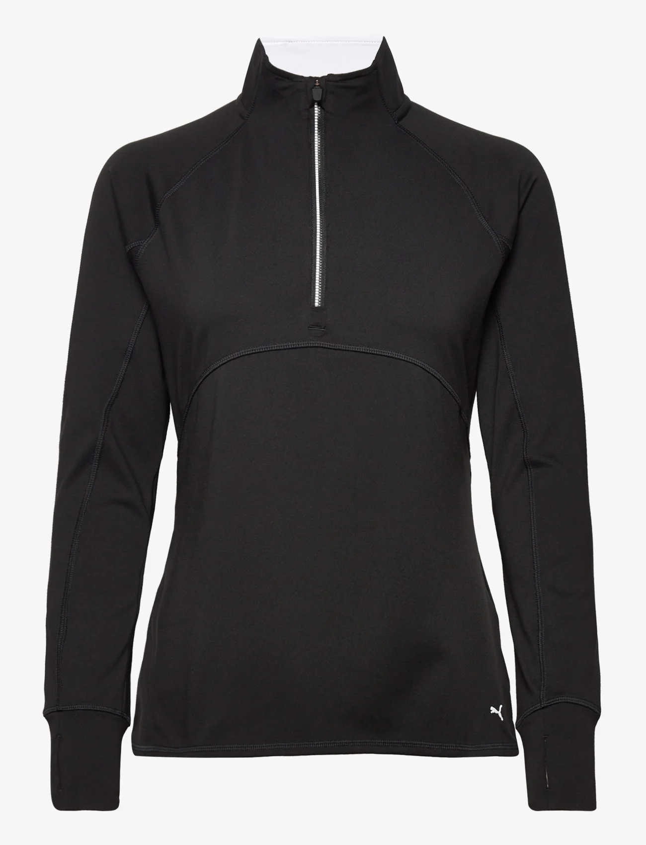 PUMA Golf - W Gamer 1/4 Zip - sportiska stila džemperi - puma black - 0