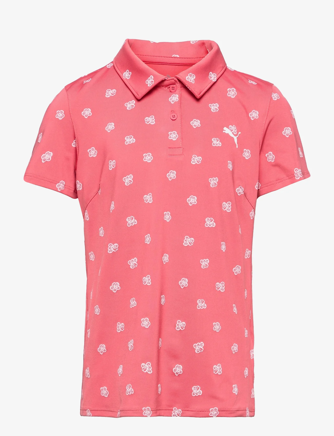 PUMA Golf - MATTR Hibiscus Polo Girls - kortärmade t-shirts - rapture rose-bright white - 0