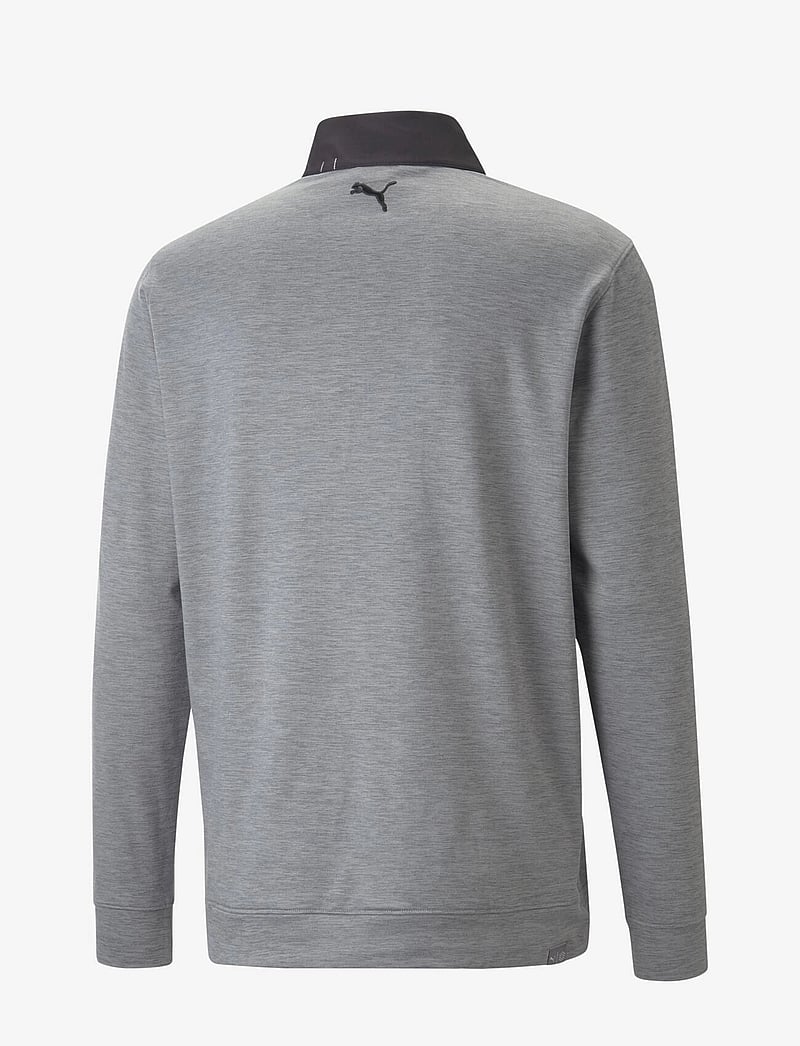 PUMA Golf - Cloudspun Colorblock 1/4 Zip - fleece & mellanlager - puma black-quiet shade heather - 2