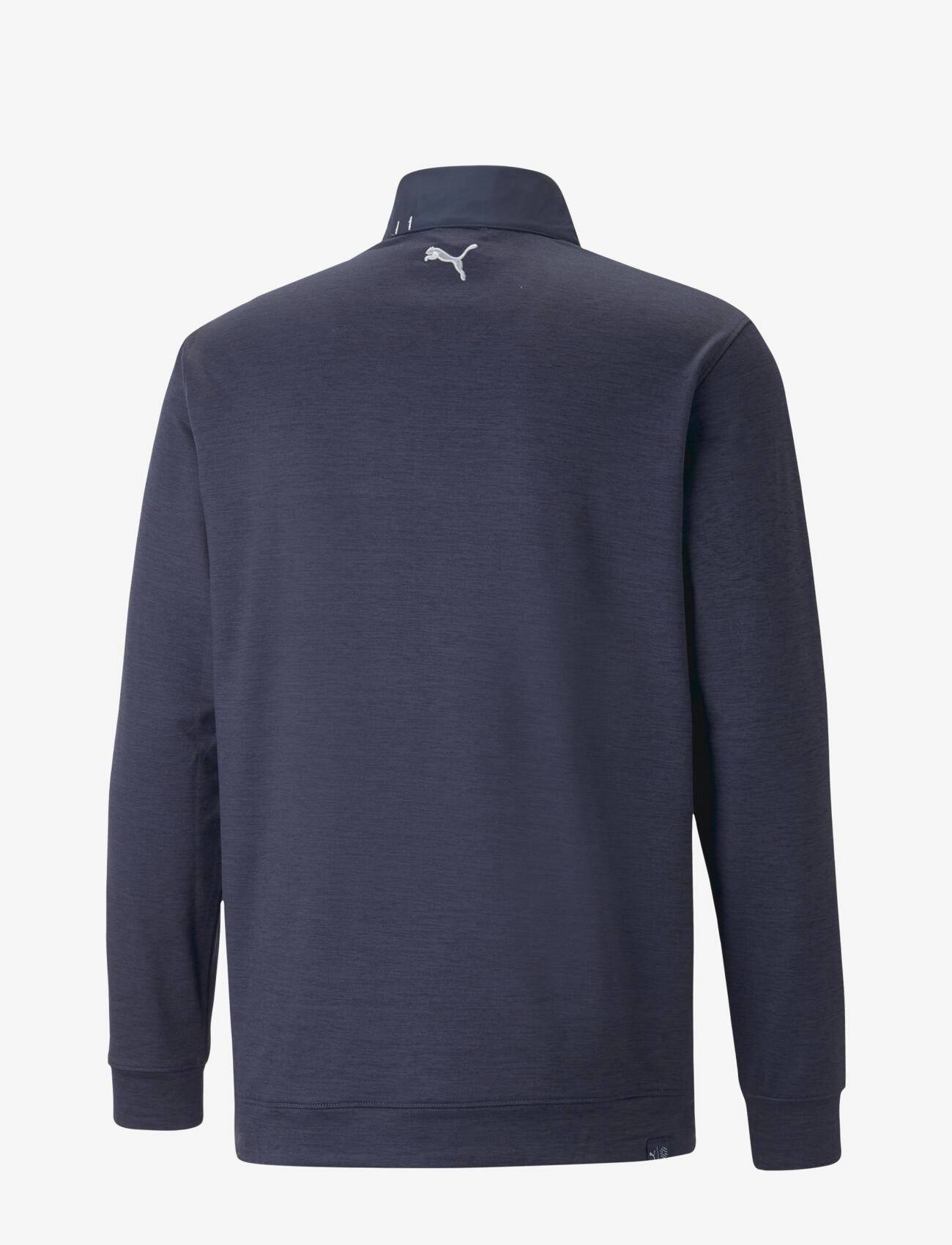 PUMA Golf - Cloudspun Colorblock 1/4 Zip - fleece og mellemlag - navy blazer-navy blazer heather - 2