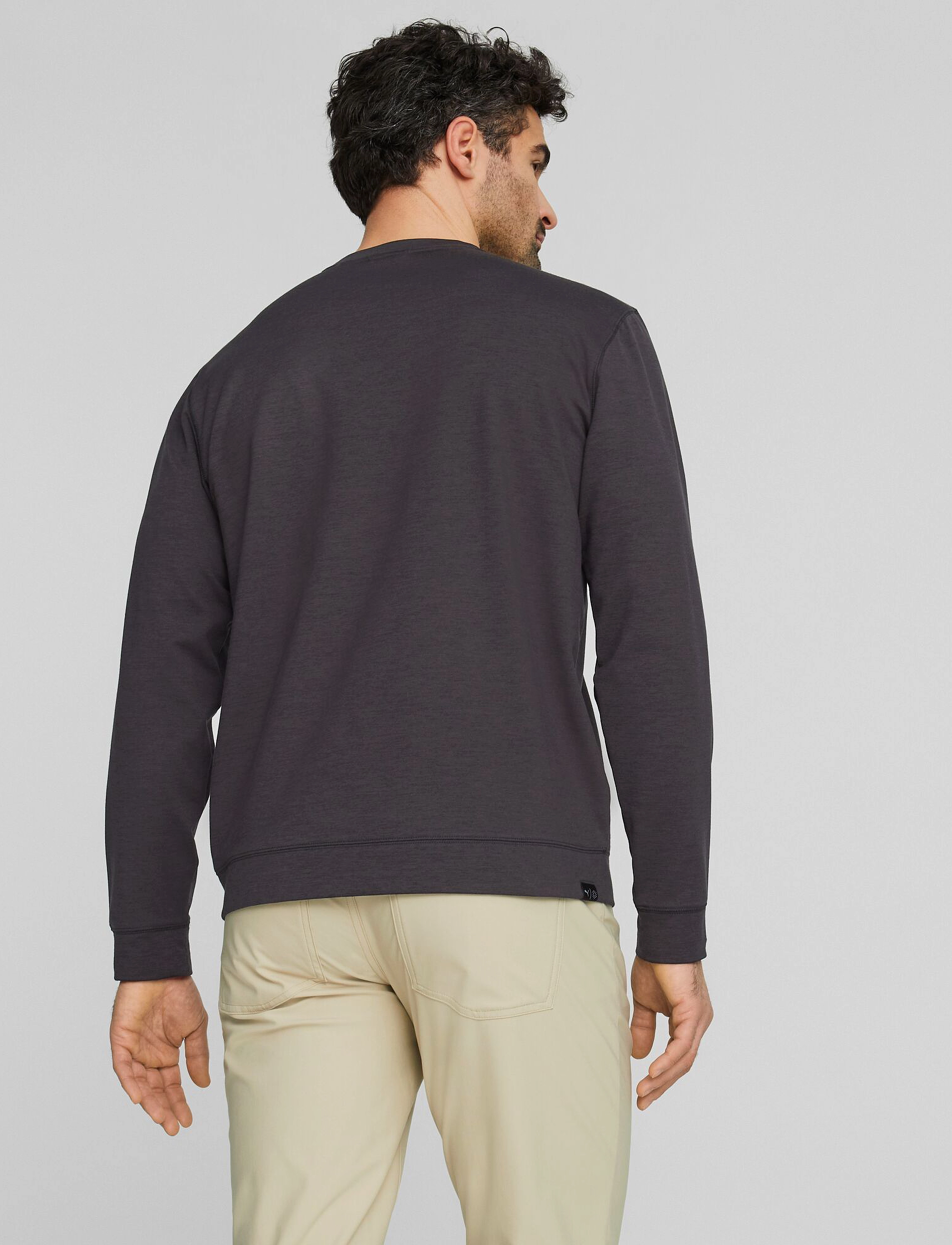 PUMA Golf - Cloudspun Heather Crewneck - puma black heather - 3
