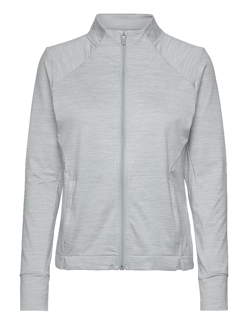 PUMA Golf - W Cloudspun Heather Full Zip Jacket - sweatshirts - high rise heather - 1