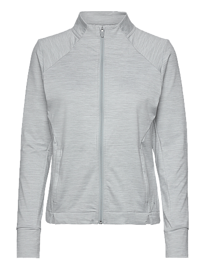 PUMA Golf W Cloudspun Heather Full Zip Jacket - Kleidung - HIGH RISE HEATHER / grey