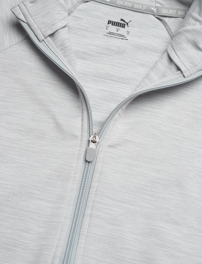 PUMA Golf - W Cloudspun Heather Full Zip Jacket - sweatshirts - high rise heather - 5