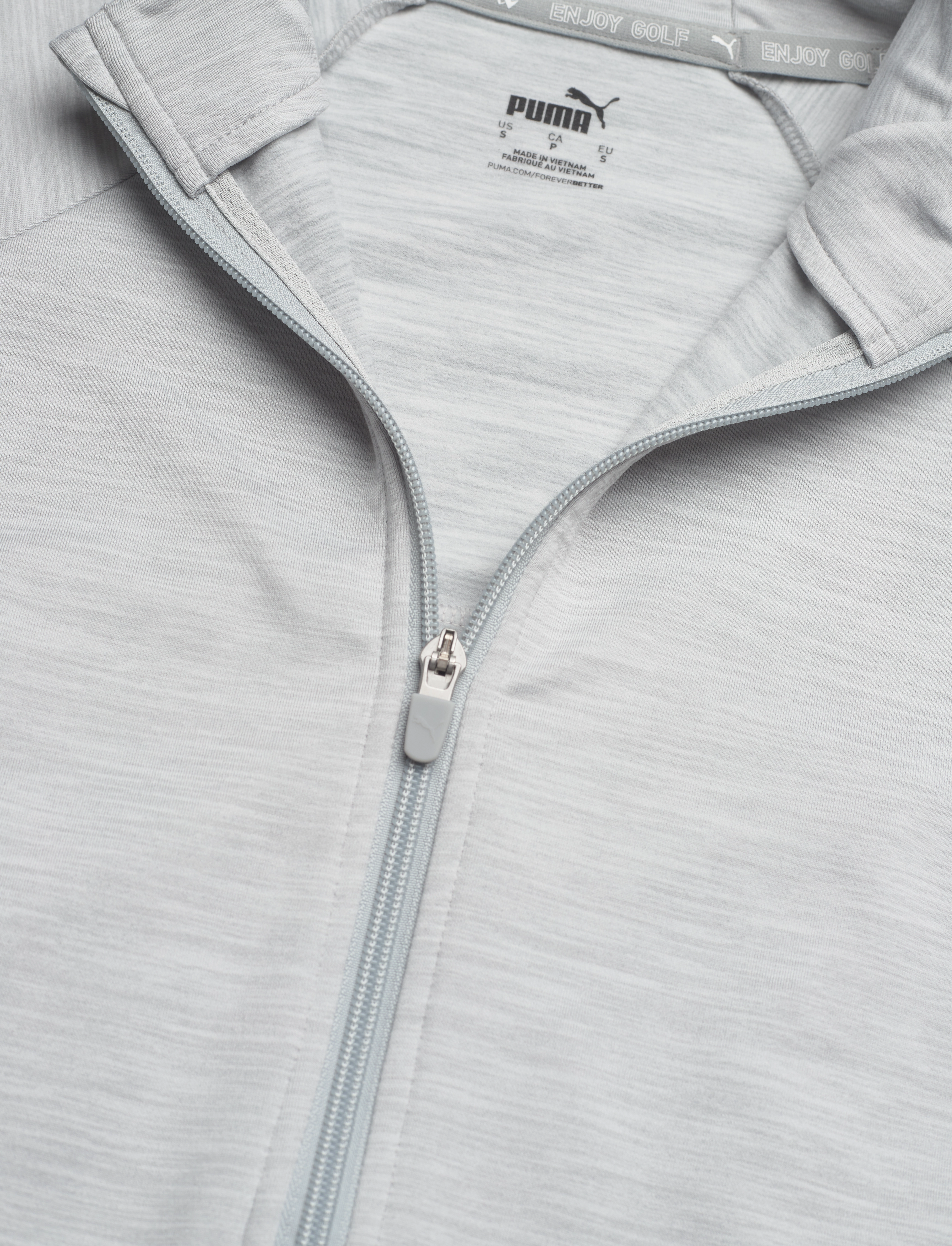 PUMA Golf - W Cloudspun Heather Full Zip Jacket - sport - high rise heather - 5