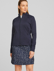 PUMA Golf - W Cloudspun Heather Full Zip Jacket - sweatshirts - navy blazer heather - 2