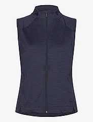 PUMA Golf - W Cloudspun Heather Full Zip Vest - stepētas vestes - navy blazer heather - 0