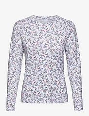 PUMA Golf - W YouV Micro Floral Crew - longsleeved tops - bright white-loveable - 0