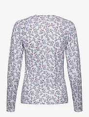 PUMA Golf - W YouV Micro Floral Crew - longsleeved tops - bright white-loveable - 1