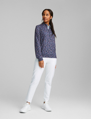 PUMA Golf - W Micro Floral Cloudspun 1/4 Zip - t-shirts & topper - navy blazer-loveable - 4