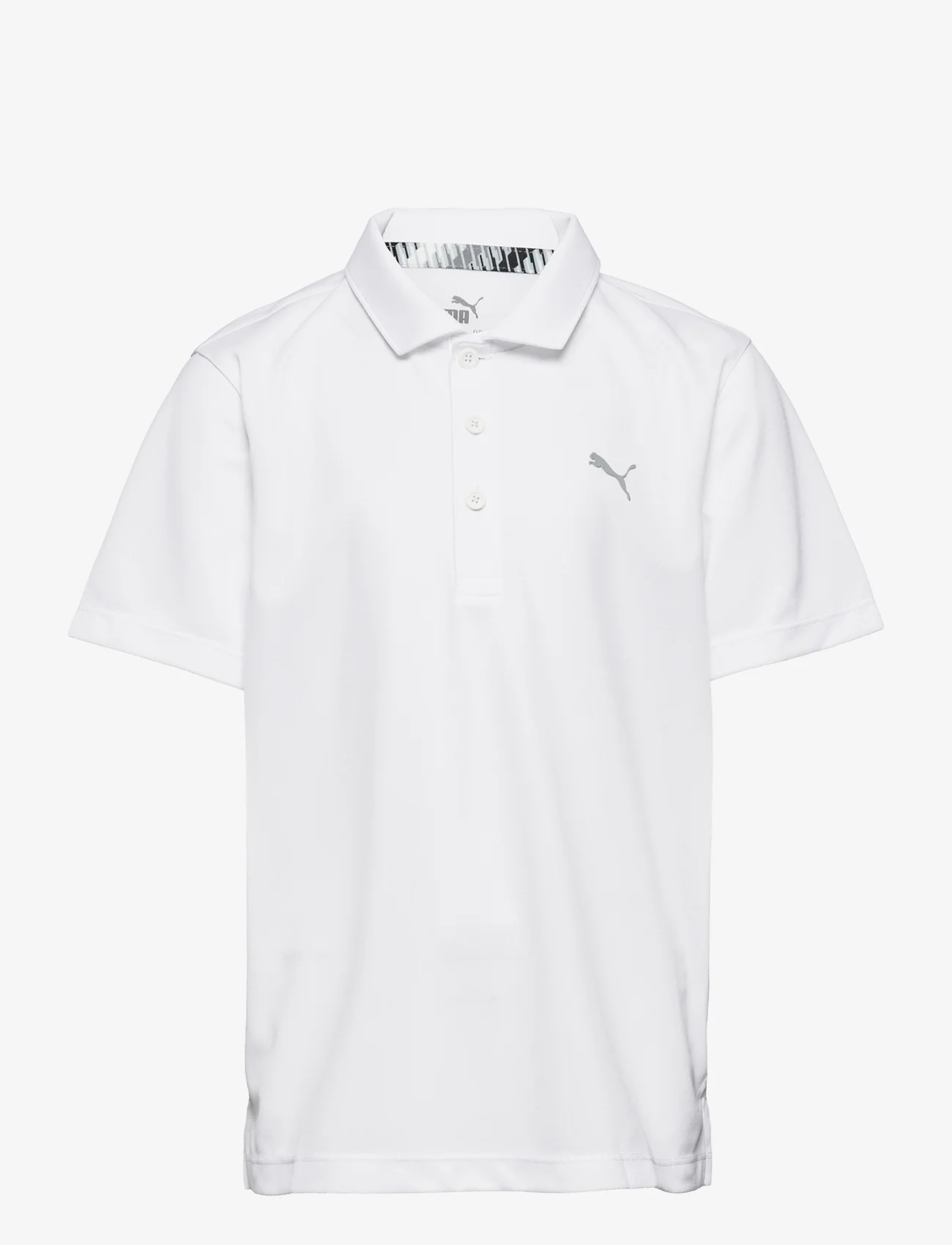 PUMA Golf - Boys Essential Polo - kortärmade t-shirts - bright white - 0