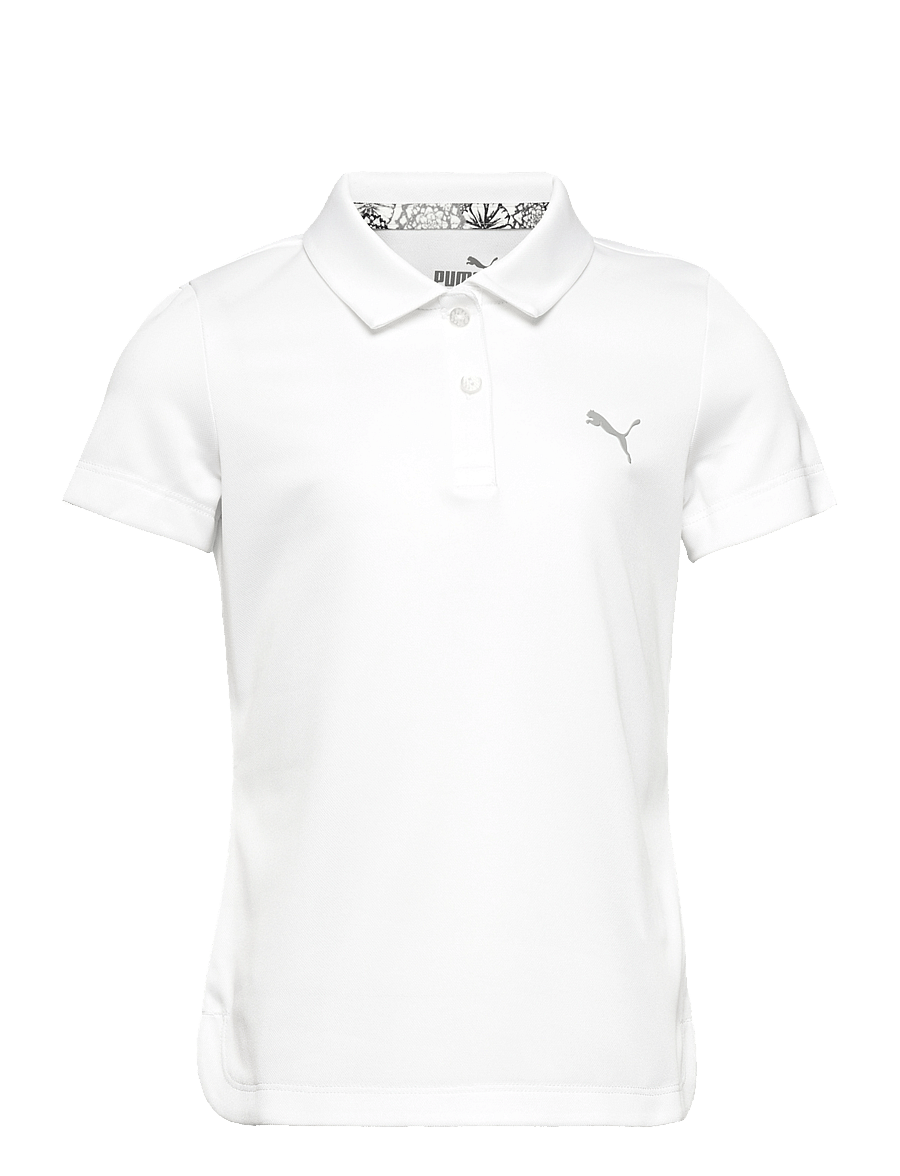 PUMA Golf - Girls Essential Polo - sportoberteile - bright white - 0