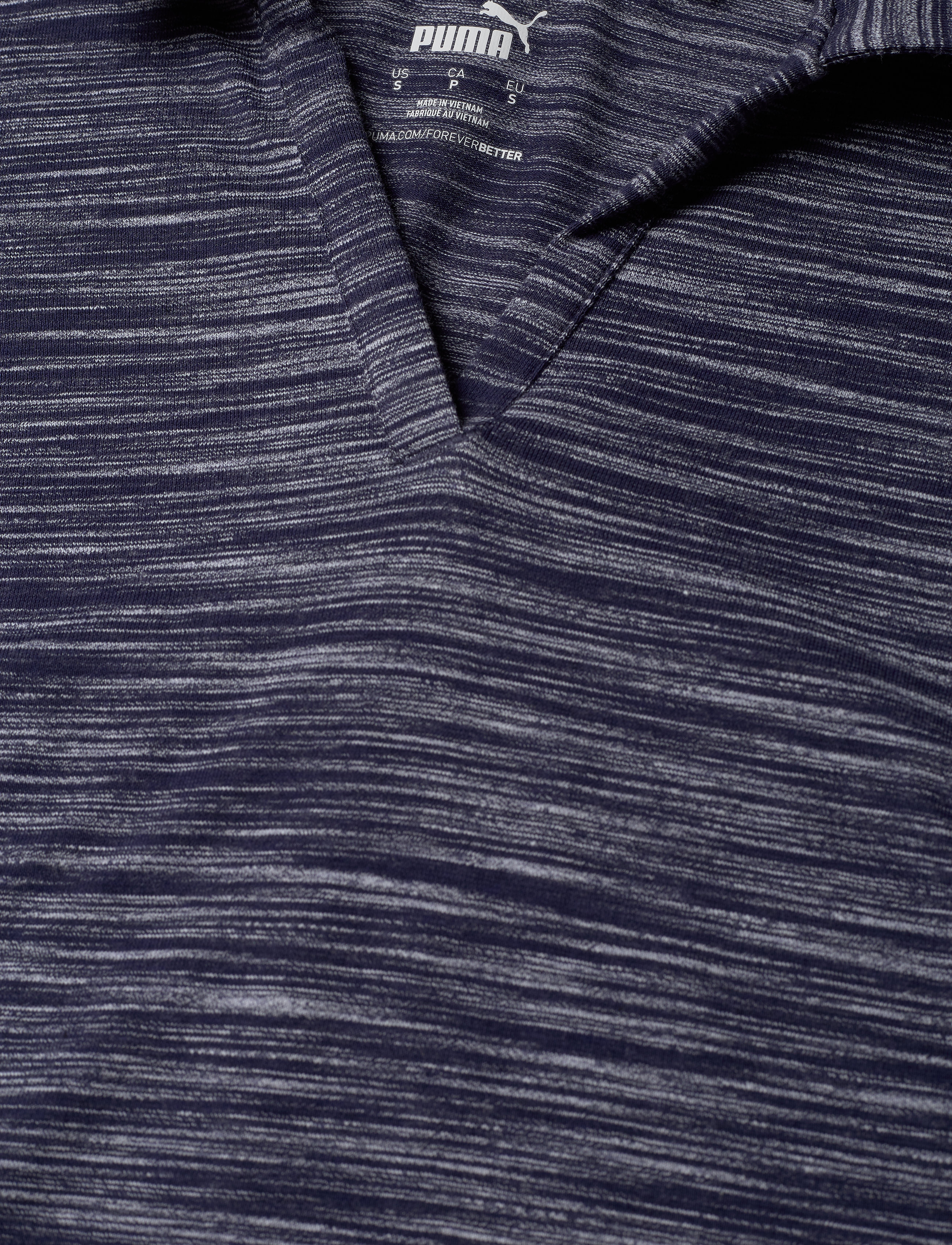 PUMA Golf - W Heather Slub Polo - peacoat heather - 3