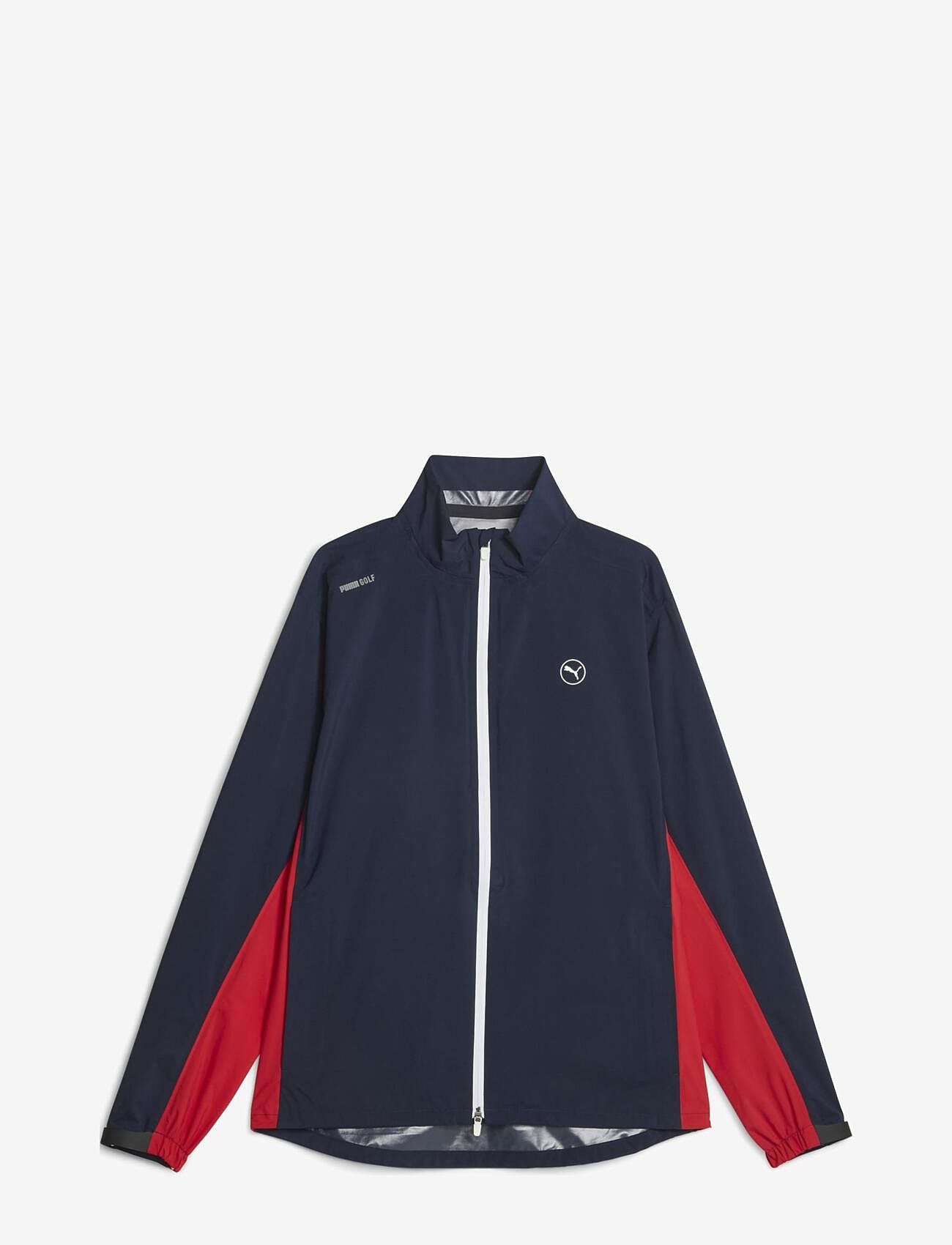 PUMA Golf - DRYLBL Rain Jacket - regnjackor - navy blazer-strong red - 0