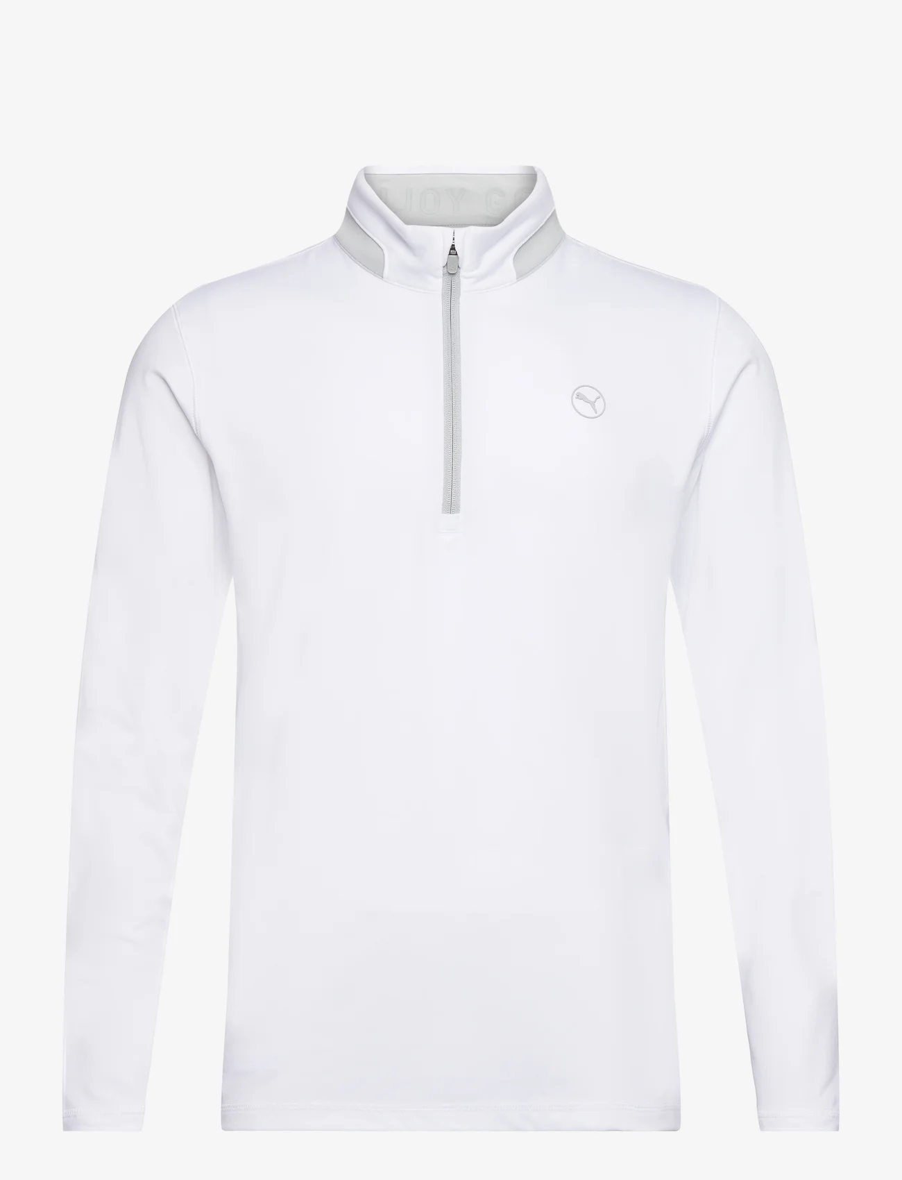 PUMA Golf - Lightweight 1/4 Zip - mellomlagsjakker - white glow-ash gray - 0