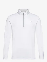 PUMA Golf - Lightweight 1/4 Zip - mid layer jackets - white glow-ash gray - 0