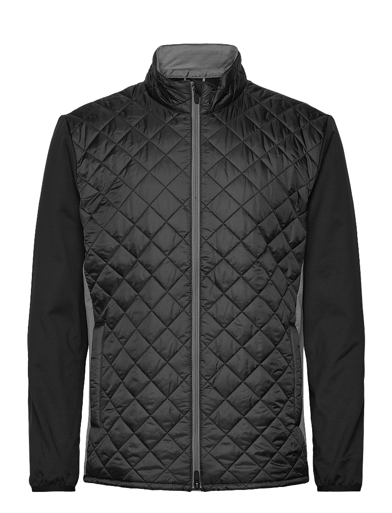 PUMA Golf - Frost Quilted Jacket - golf jackets - puma black-slate gray - 0