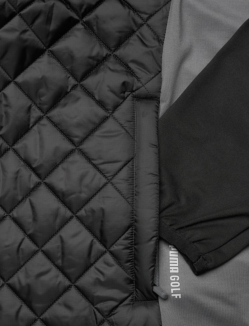 PUMA Golf - Frost Quilted Jacket - golf jackets - puma black-slate gray - 4