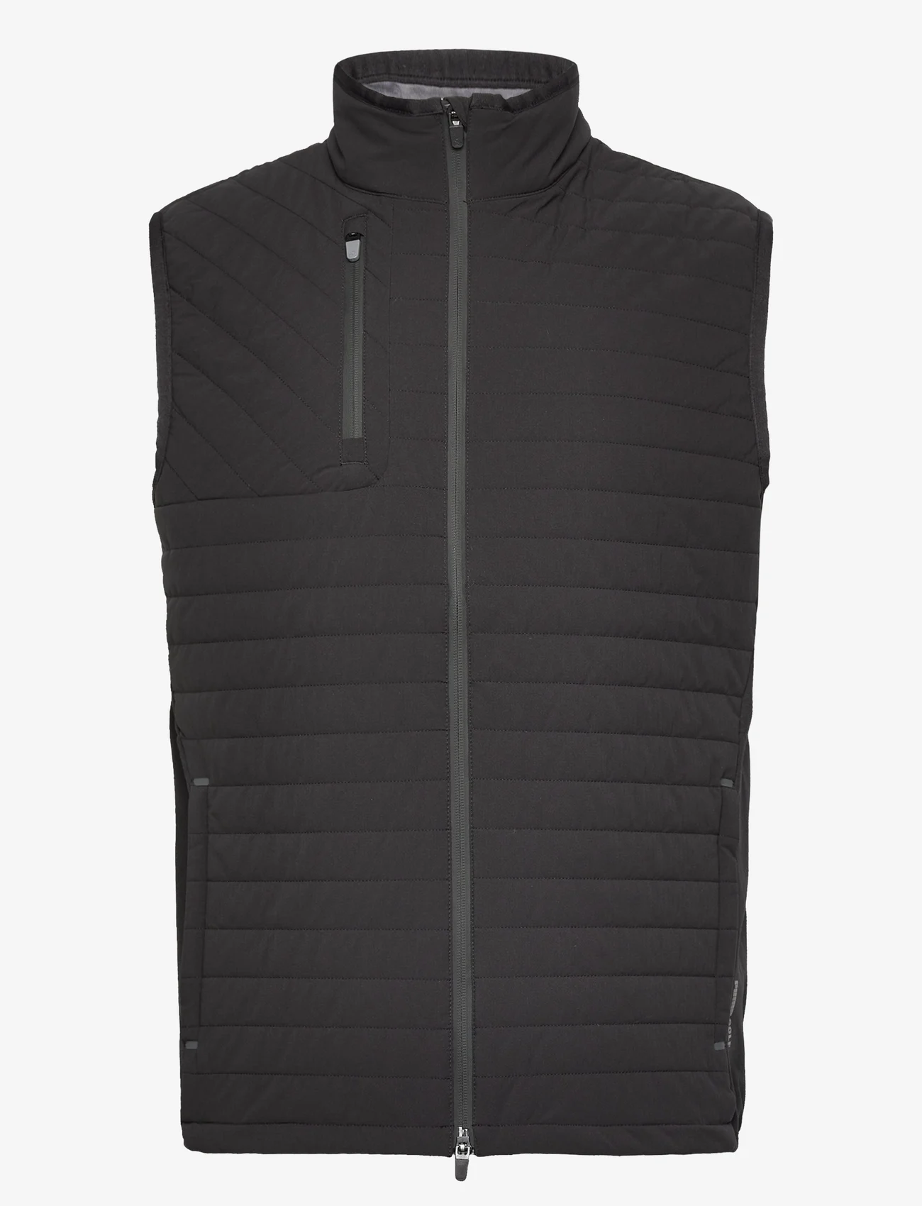 PUMA Golf - Scotia Quilted Vest - golf jackets - puma black-slate sky - 0