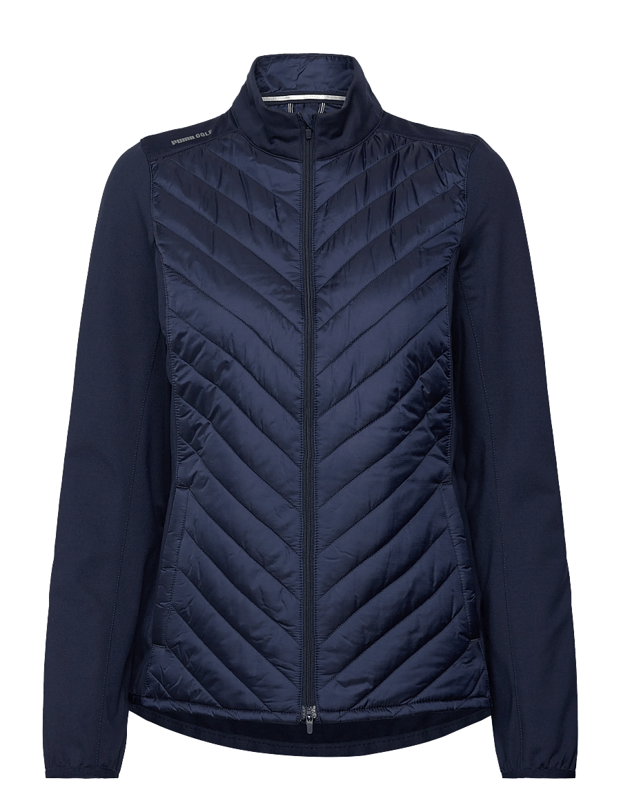 PUMA Golf - W Frost Quilted Jacket - golfjackor - navy blazer - 0