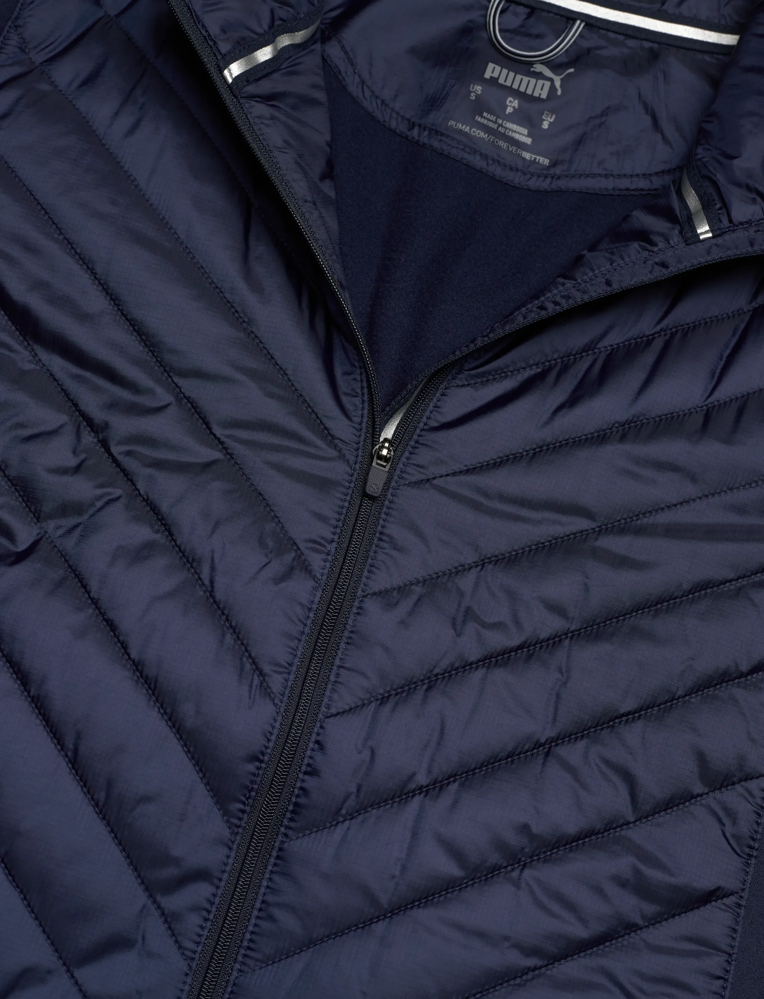 PUMA Golf - W Frost Quilted Jacket - golfjakker - navy blazer - 2