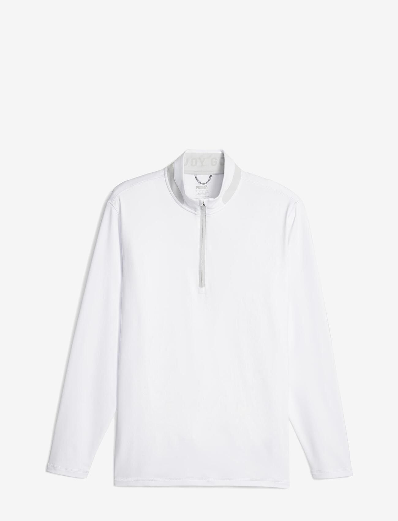 PUMA Golf - Lightweight 1/4 Zip - overdele - white glow-ash gray - 1